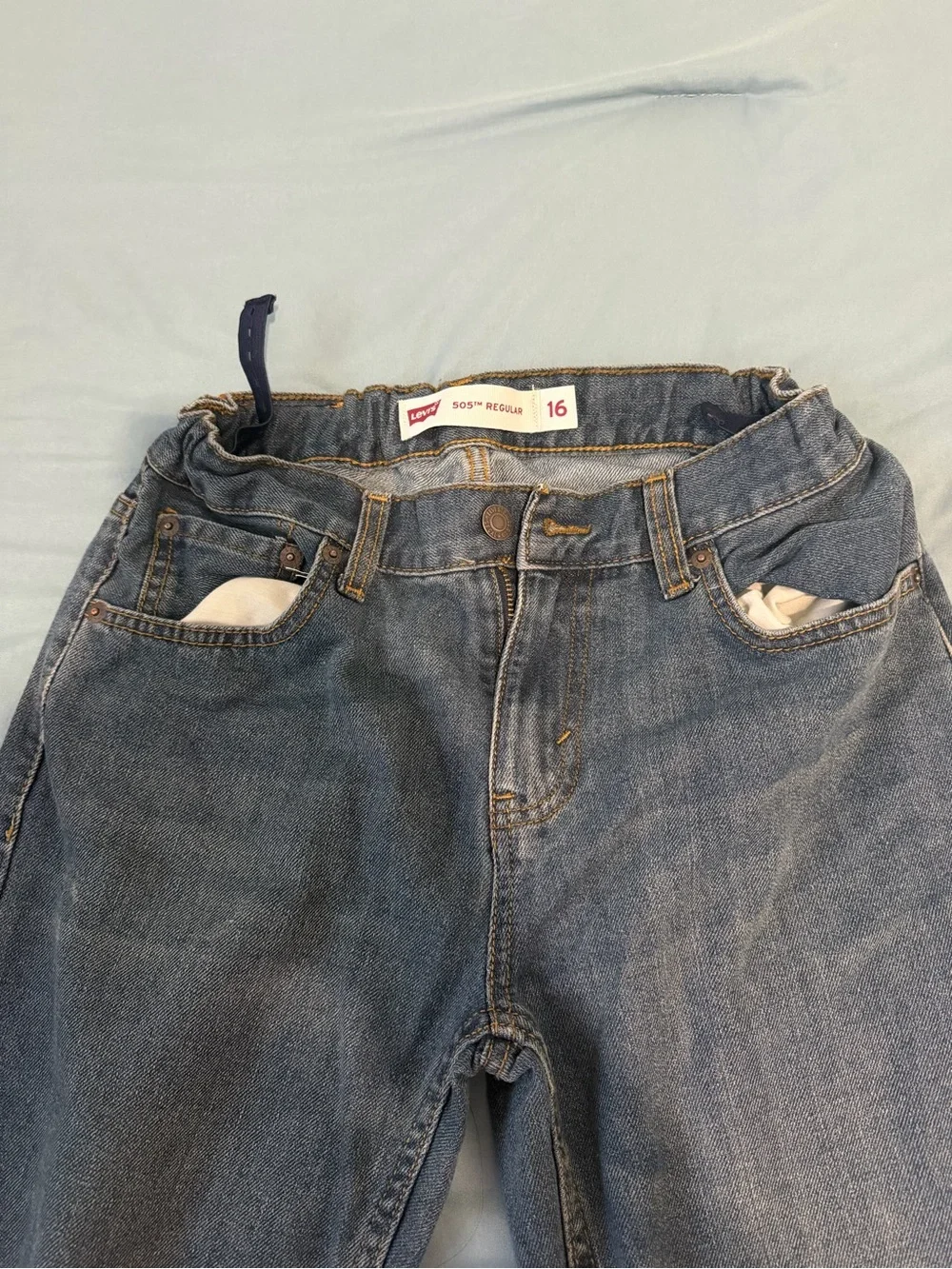 Levi's Kids Dark Blue Straight-Leg Jeans